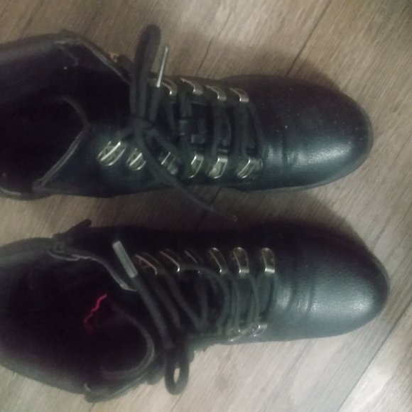 CNY New York Women's size 8 block heel black rugged boots - Picture 4 of 8